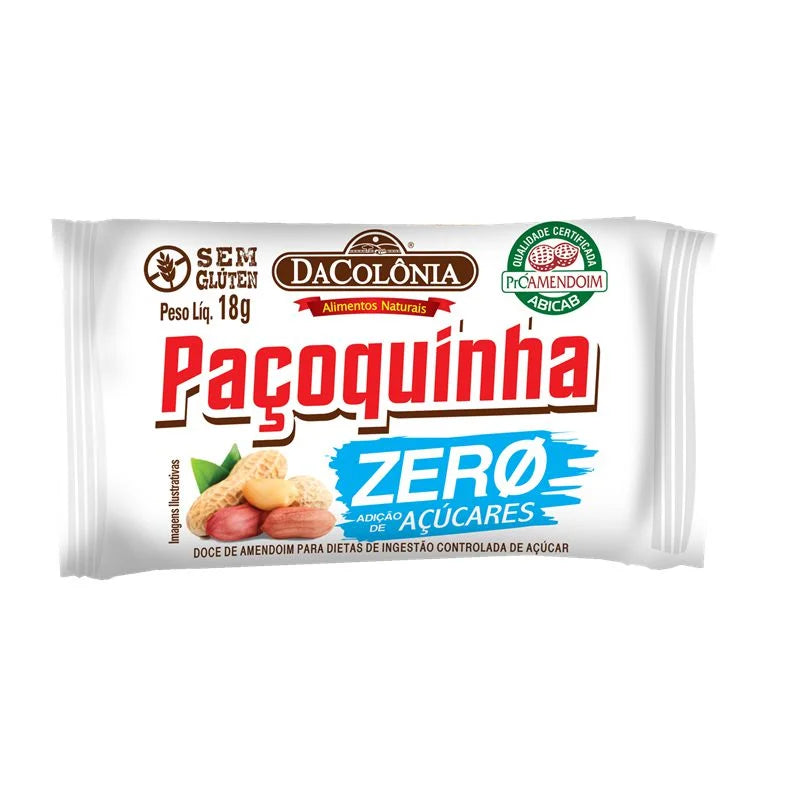 Display Paçoca Rolha Zero Caixa C/ 24x18g