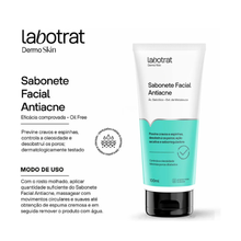 Carregar imagem no visualizador da galeria, Kit Facial Antiacne Dermo Skin Labotrat 3 Itens
