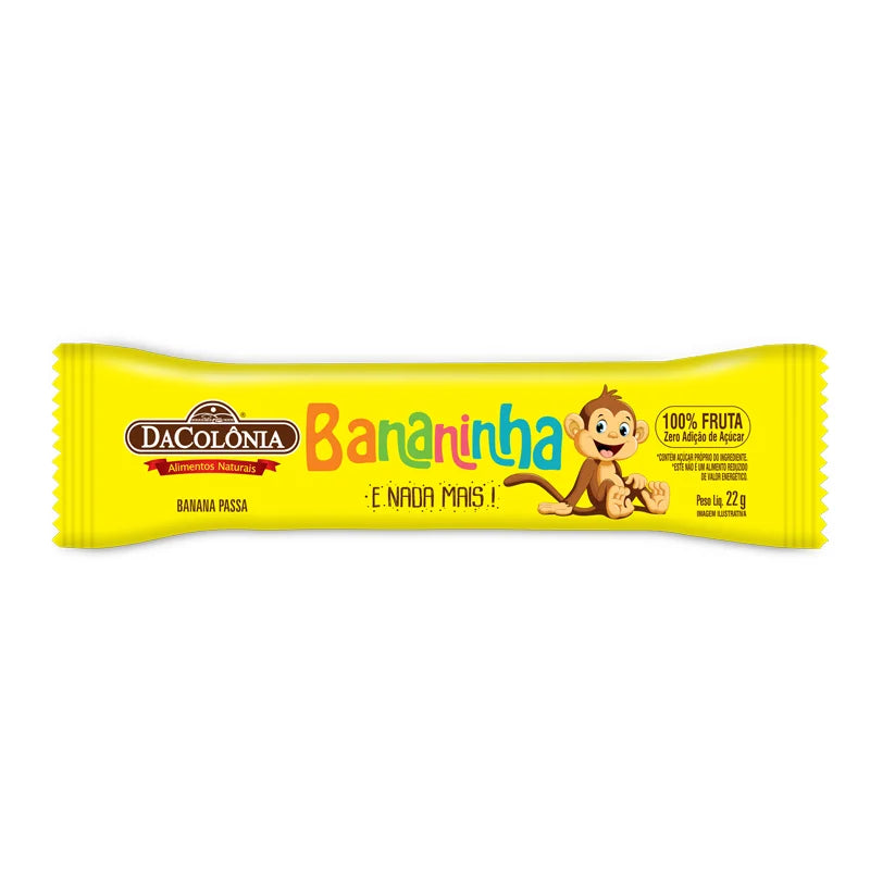 Display Banana Pura Fruta Zero Caixa C/24x22g