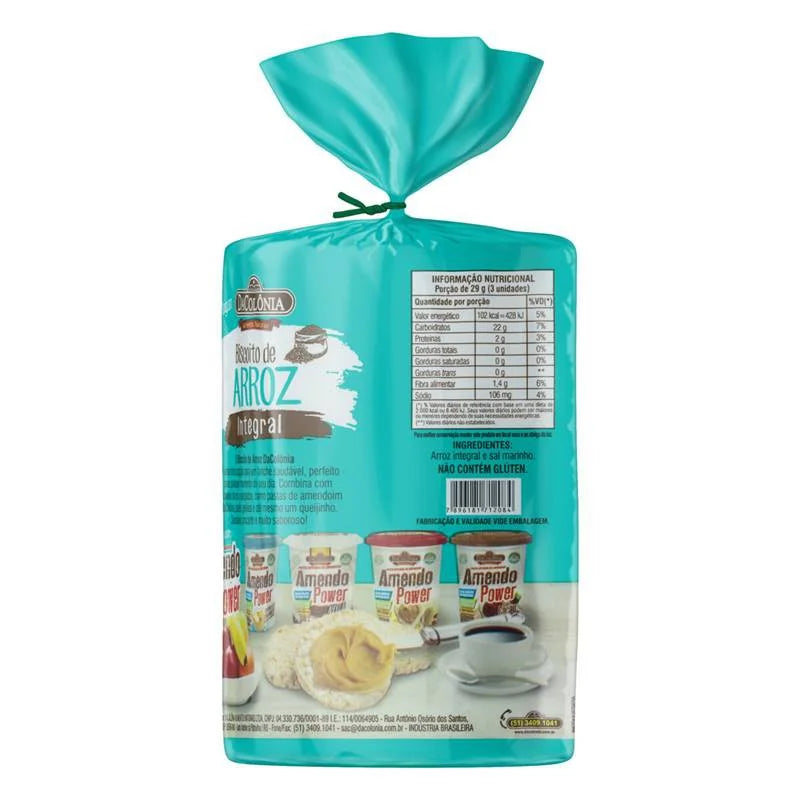 Biscoito De Arroz Integral 95g