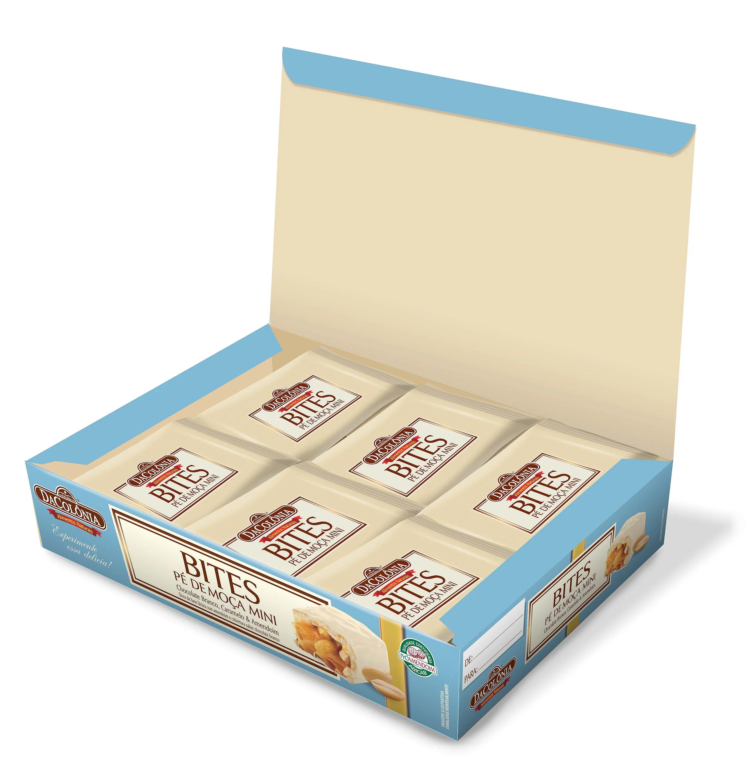 Pé De Moça Bites Chocolate Branco 120g