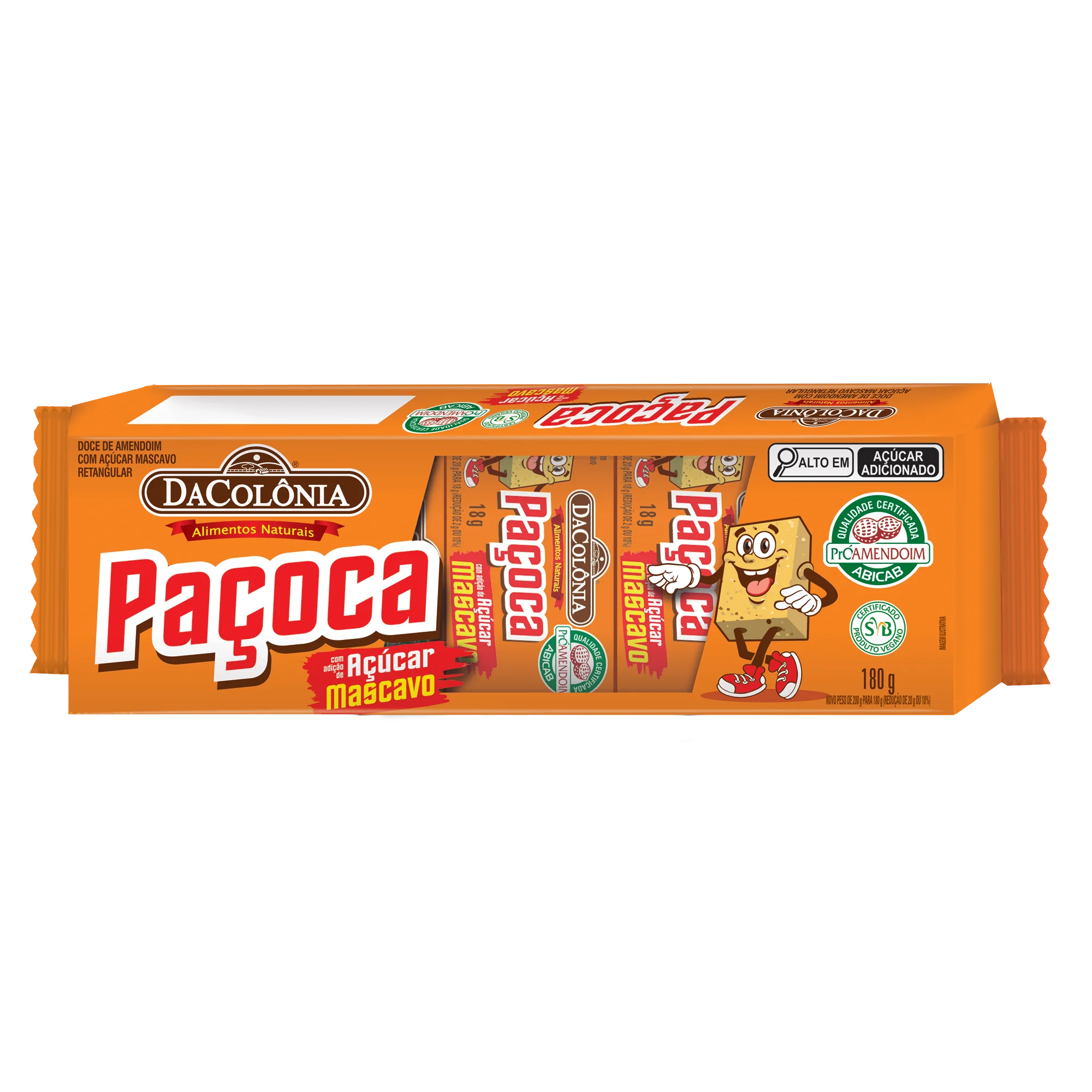 Paçoca Retangular 180g