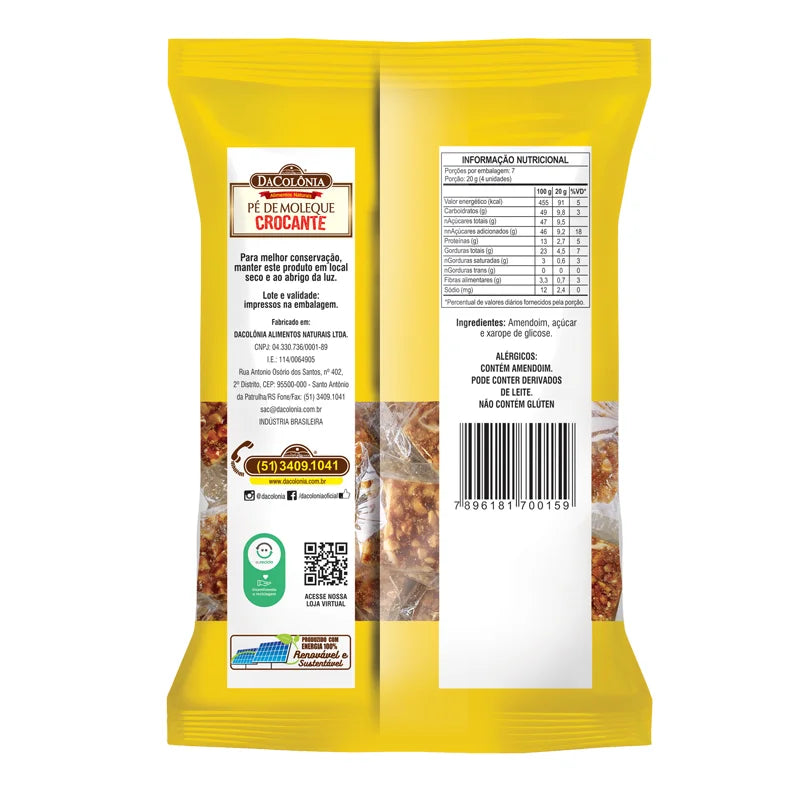 Pé de Moleque Crocante 140g
