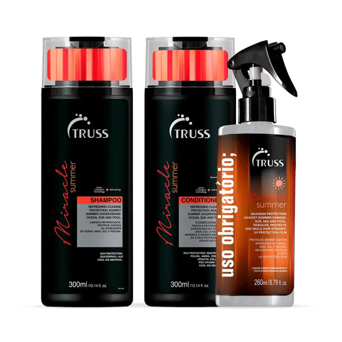Shampoo + Cond + Uso Obrigatório Truss Miracle Summer
