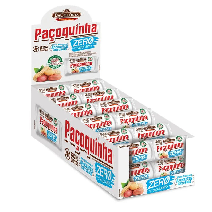 Display Paçoca Rolha Zero Caixa C/ 24x18g