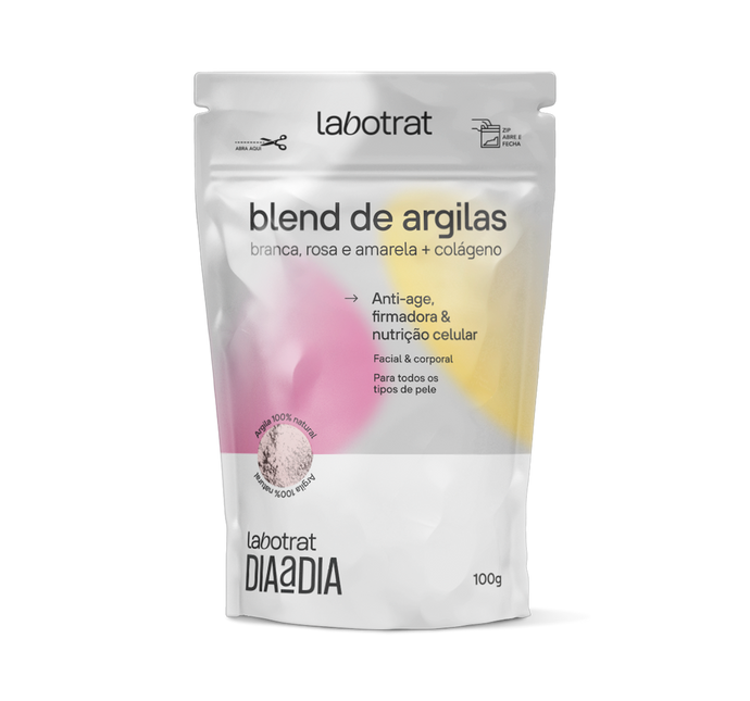 Blend De Argilas C/ Colágeno Dia A Dia 100g Labotrat