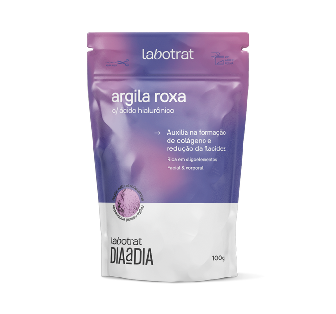 Argila Roxa C/ Acido Hialuronico Dia A Dia 100g