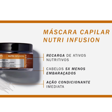 Carregar imagem no visualizador da galeria, Kit Nutri Infusion – Shampoo - 300ml, Condicionador - 300ml, Máscara - 180g e Necessaire
