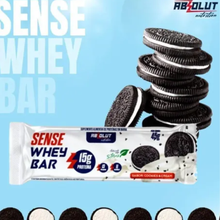 Carregar imagem no visualizador da galeria, Barrinha Sense Whey Bar Caixa Com 12un 540g Absolut Nutrition Cookies
