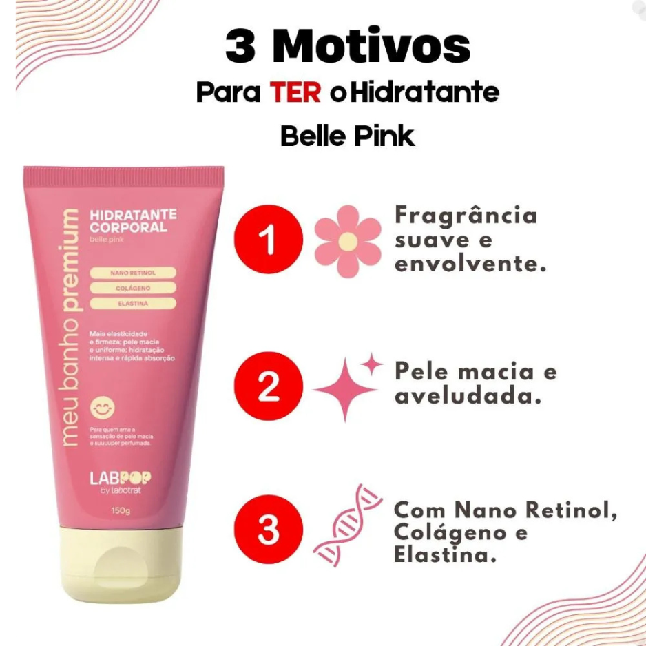 Hidratante Corporal Labotrat Labpop 150gr Belle Pink