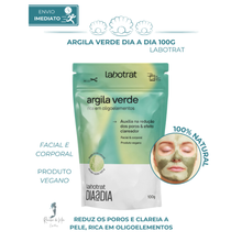 Carregar imagem no visualizador da galeria, Argila Verde Dia A Dia Labotrat 100g Todo Tipo De Pele
