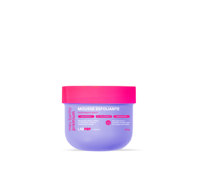 Mousse Esfoliante Bubblegum Witch 240g Labpop