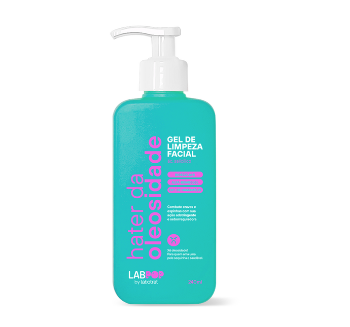 Gel De Limpeza Facial Hater Da Oleosidade 240ml Labpop