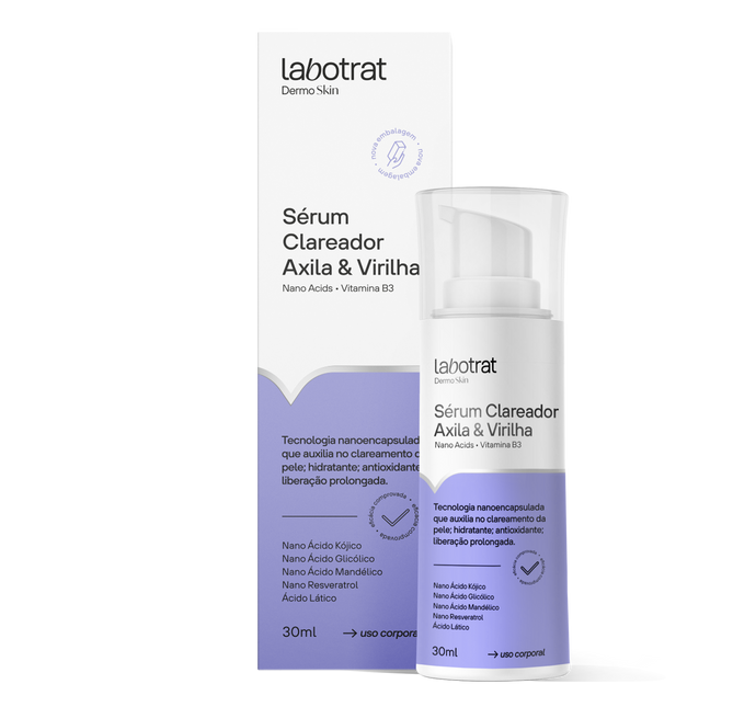 Sérum Clareador Axila E Virilha Com Inibidor De Pelos Dermo Skin 30ml Labotrat