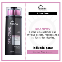 Carregar imagem no visualizador da galeria, Truss Shampoo Structure | Fortalecimento e Reparação para Cabelos Fragilizados | 300ml
