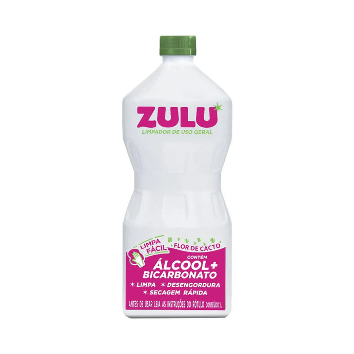 Álcool Com Bicarbonato Zulu Flor De Cacto 1L