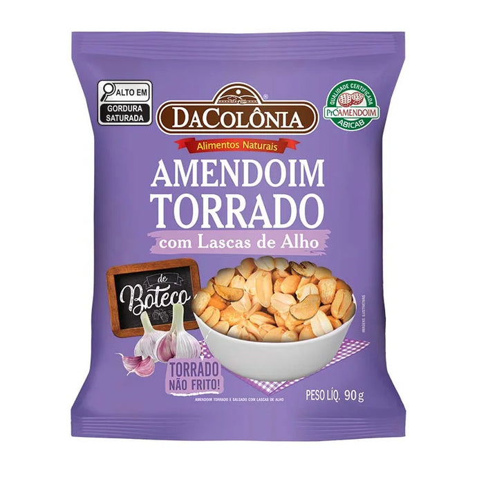 Amendoim Torrado C/Lascas De Alho 90g