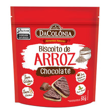 Carregar imagem no visualizador da galeria, Biscoito De Arroz C/ Chocolate Zero 50g
