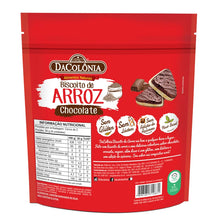 Carregar imagem no visualizador da galeria, Biscoito De Arroz C/ Chocolate Zero 50g
