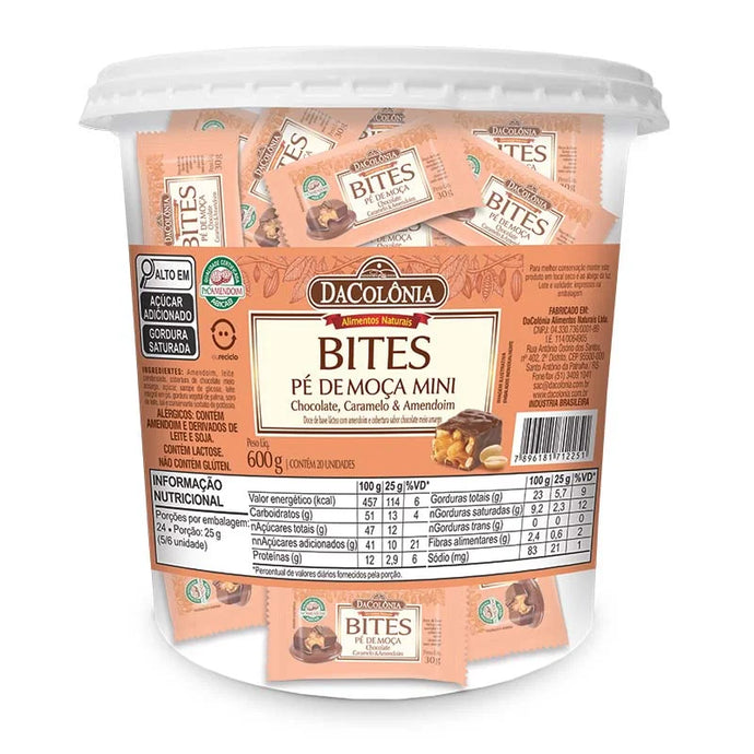 Pé De Moça Com Chocolate Pote 600g