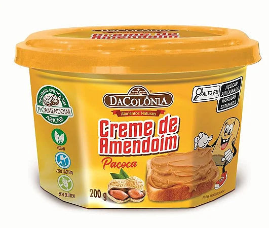 Creme De Amendoim Sabor Paçoca 200g