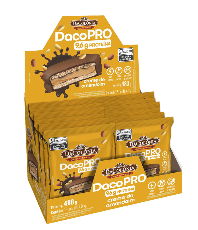 Dacopro Alfajor Protein Caixa C/12Un