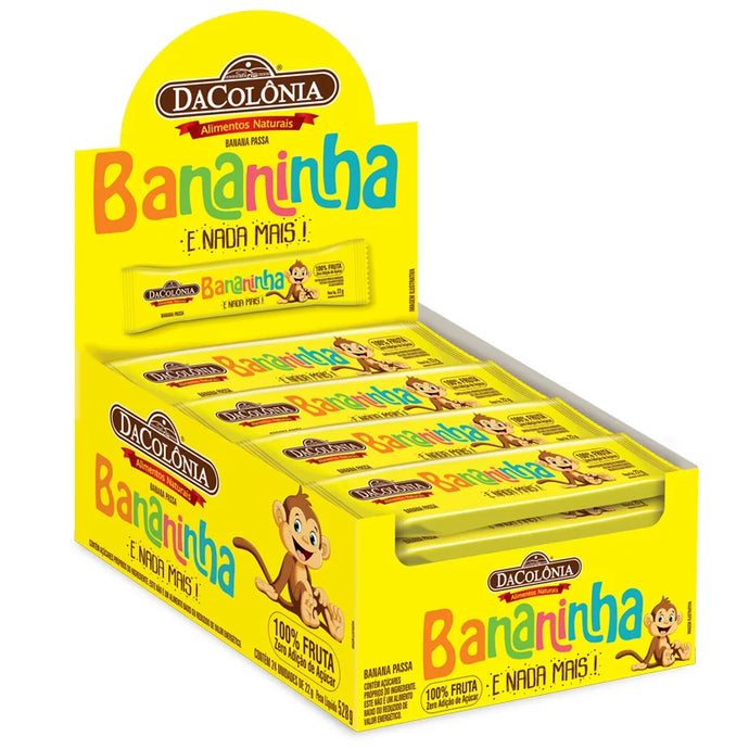 Display Banana Pura Fruta Zero Caixa C/24x22g