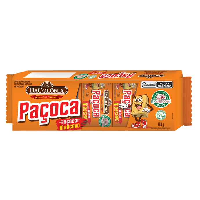 Paçoca Retangular 180g