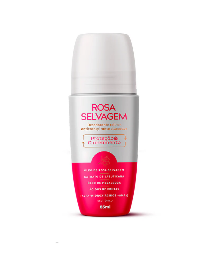 Desodorante Roll On 85ml Rosa Selvagem