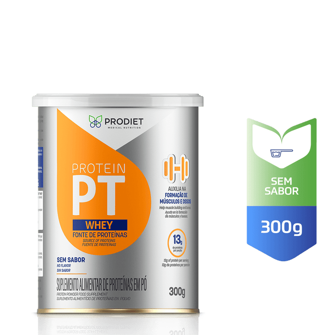 ProteinPT Whey Sem Sabor Lata 300g